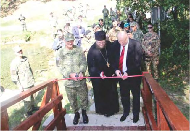 Admission kindness and hospitality with members of the KSF, by religious leaders to the Monastery of Deçan, testified (evidenced) that the physical bridge built in cooperation with the KSF and KFOR