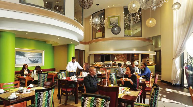 Dine in style at the modern Umoja Bistro which offers a superb variety of local favourites, chicken and fish dishes, and delicious grills.