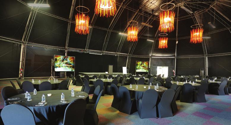 accommodate up to 500 people. Venues offer flexible configuration capacities and modern technology making them suitable for a variety of functions from team-building to weddings.