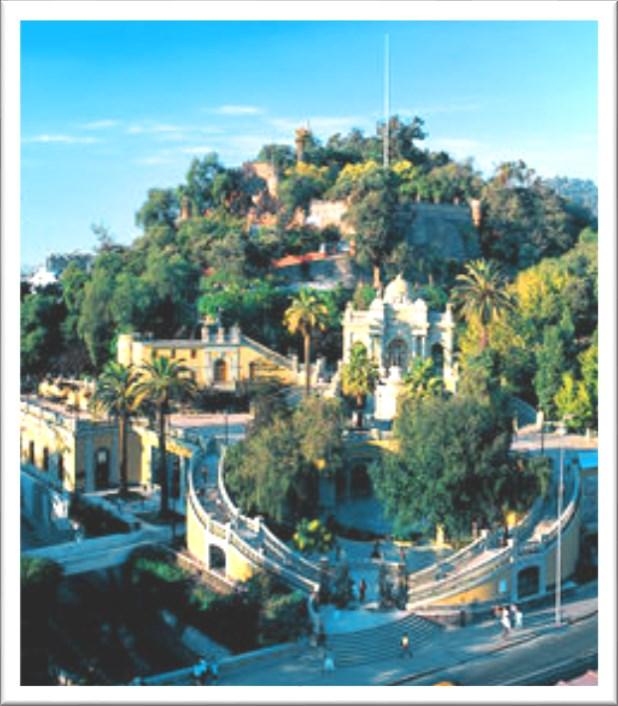 com Cerro Santa Lucia Originally a fort, Santa Lucia is now a park in the city containing stairways,