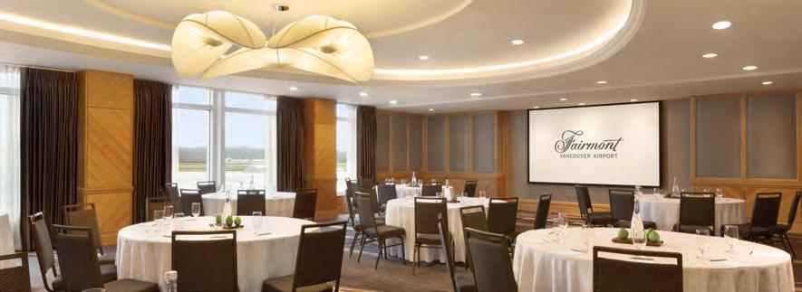 Just steps from the baggage claim and minutes from downtown, Fairmont Vancouver Airport is ideally situated for your next conference, meeting or social event.