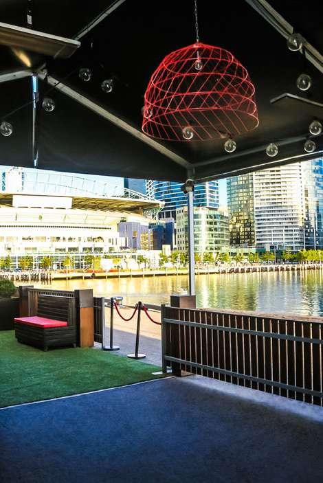 THE HARBOUR SIDE TERRACE The Harbour Side Terrace is the newest feature space at Alumbra. Adjacent to The Event Space, the terrace adds a private outdoor space with water views to your event.