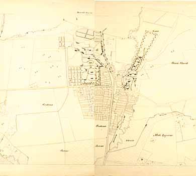 Daruvar Daruvar Slika 1. Daruvar na katastarskoj karti iz 1861.