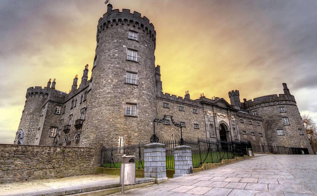 Kilkenny Castle stands dramatically on a strategic height that dominates the 'High Town' of Kilkenny City.