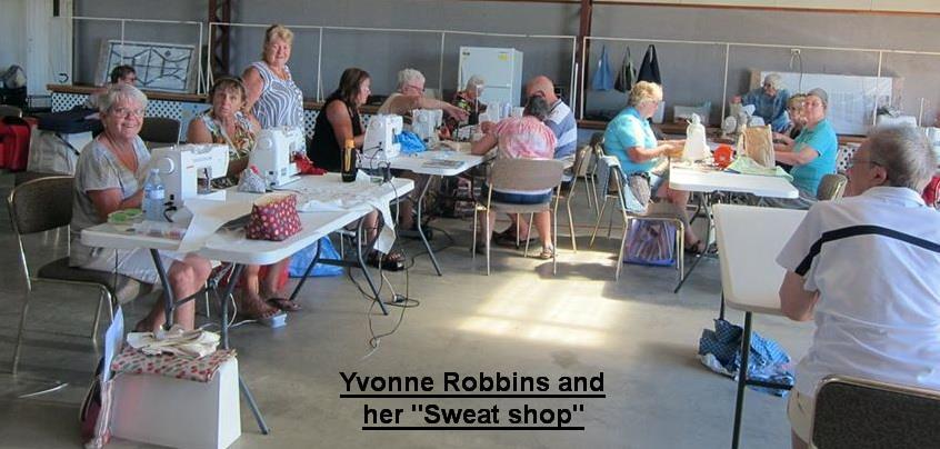 Goings on at Toogoolawah. Friday. The Ladies gathered in good numbers for the Friday craft classes run by Yvonne Robbins and helpers.