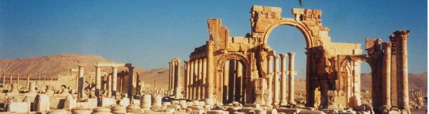 Palmyra arwad island Aleppo Hama Slunfeh Safita Crac des chevaliers Damascus 15 land days Start and finish in Damascus Palmyra Syria Deir Ez-Zor Visit 6 UNESCO World Heritage Sites Explore the