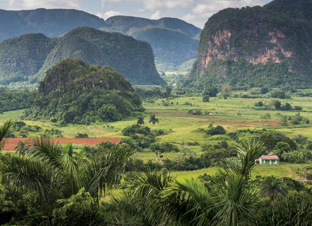 Discover Viñales has bee listed as a UNESCO World Heritage site sice 1999 for its outstadig karst ladscape ad preservatio of traditioal agriculture methods 10 DISCOVER CUBA Imbued with a profoud sese