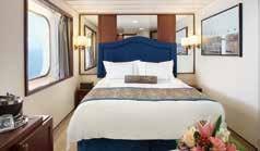 DELUXE OCEAN VIEW STATEROOM C1 C2 With the curtais draw back ad the atural light streamig i, these ewly redecorated 165-square-foot staterooms feel eve more spacious.