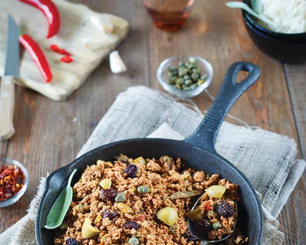 Savor Picadillo, a Cuba favorite, made with groud beef, tomatoes, white wie, olives, capers ad other regioal igrediets 4 SAVOR CUBA Simple ad flavorful, traditioal Cuba cuisie fuses Spaish, Africa ad