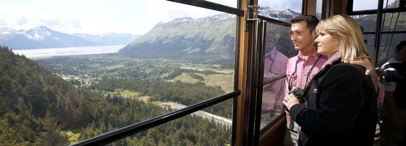 The journey through the interior ends with a tranquil visit to Alyeska set amongst seven hanging glaciers.