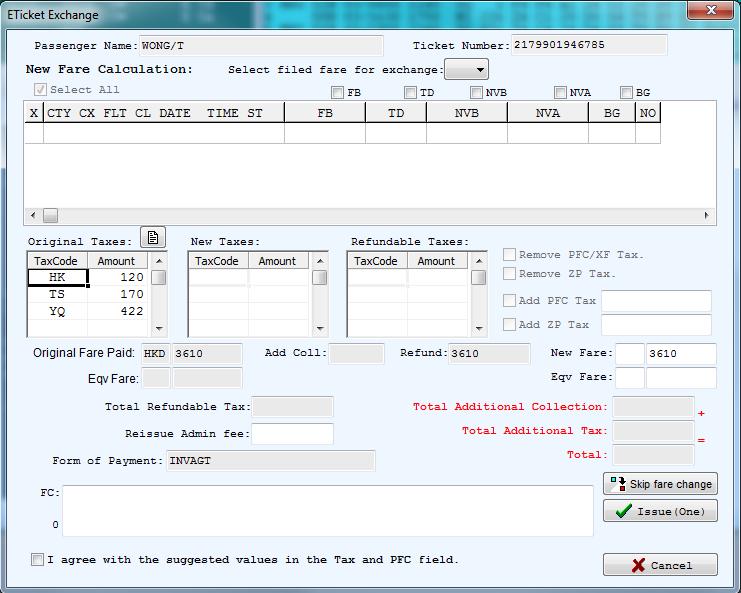 Travelport Ticket Manager for Asia (TTMA) modify original paid taxes -option to allow to modify the original paid taxes if XT taxes breakdown are not