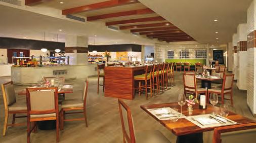 The Market Cafe is an expansive buffet with international flavors open