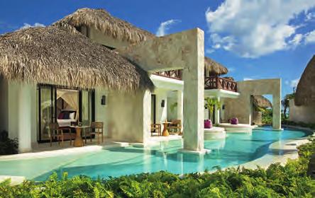 Our thatched roof casita-style bungalow suites add an extra aura of charm