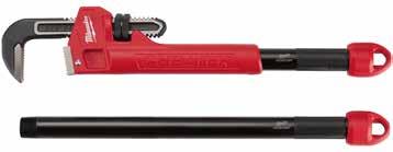 environments Lanyard hole TOTAL LENGTH TOTAL LENGTH (INCH) JAW OPENING CAPACITY FOR PIPE JAW THICKNESS TIP THICKNESS WEIGHT (G) ART# PRICE 150 6 24.5 11.5 7.
