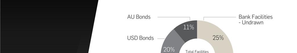 FINANCING FACILITIES Diversified funding including bonds