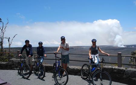 Your cycling adventure takes place around the rim of one of the most active volcanoes in the world!