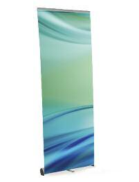 roller banner stands T H R E E Omega Giant Omega Fabric genie Highly portable and compact, Genie is designed with style and value in mind.
