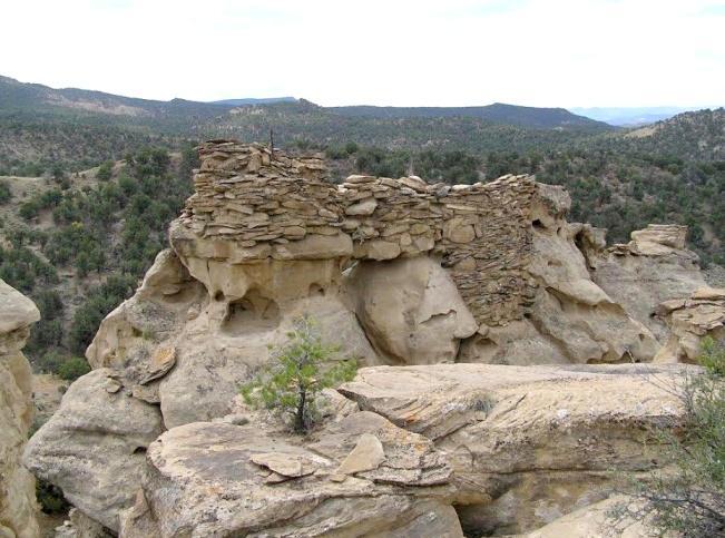 East Douglas creek had several sites with the first Barrier Canyon Style (BCS) figures viewed across private property whose