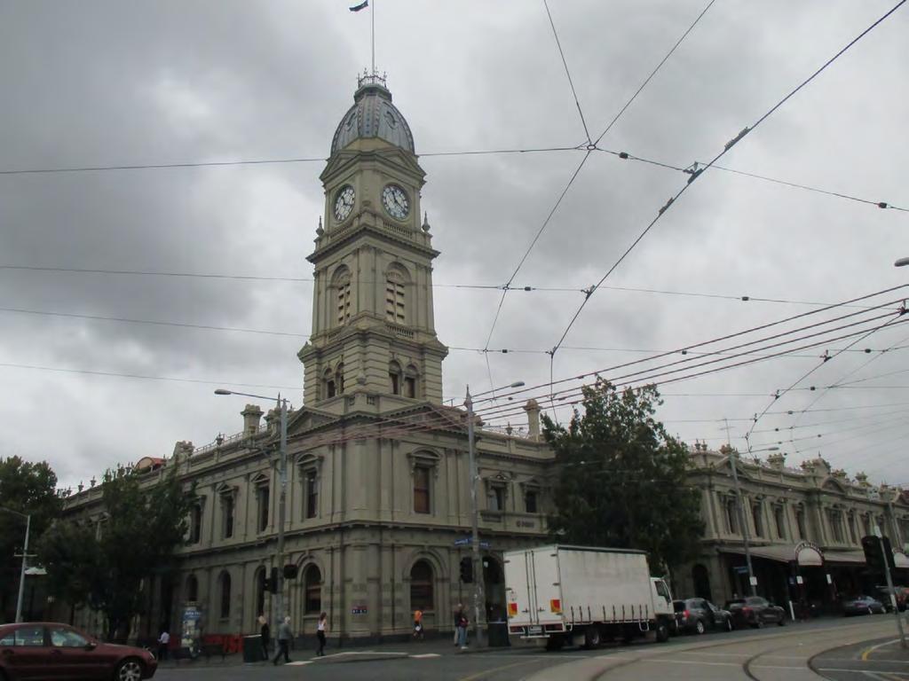 North Melbourne Town Hall, corner