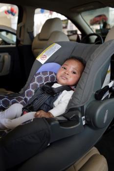 them up. They need extra safety, extra protection. They always ride facing the back of the car. All Group 0/0+ car seats are made to work that way.