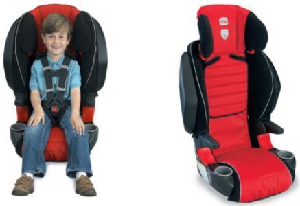 Group 1, 2/3 (Europe) / Combination (USA) Child is forward facing with a harness first. When the harness no longer fits the child, it is taken out. Child uses it as a booster with seat belt.