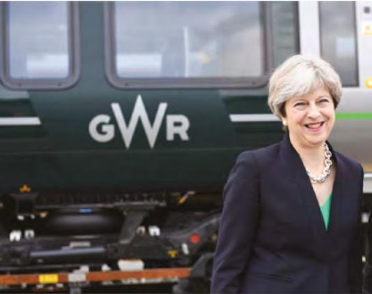 13 4.6 Prime Minister opens railway sidings for new electric services Prime Minister, Theresa May, officially opened a new 4.