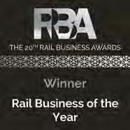30 6.2 20th Annual Rail Business Awards We were delighted to attend the 20th annual Rail Business Awards, where we won three awards most notably for Rail Business of the Year. 6.3 GWR Excellence