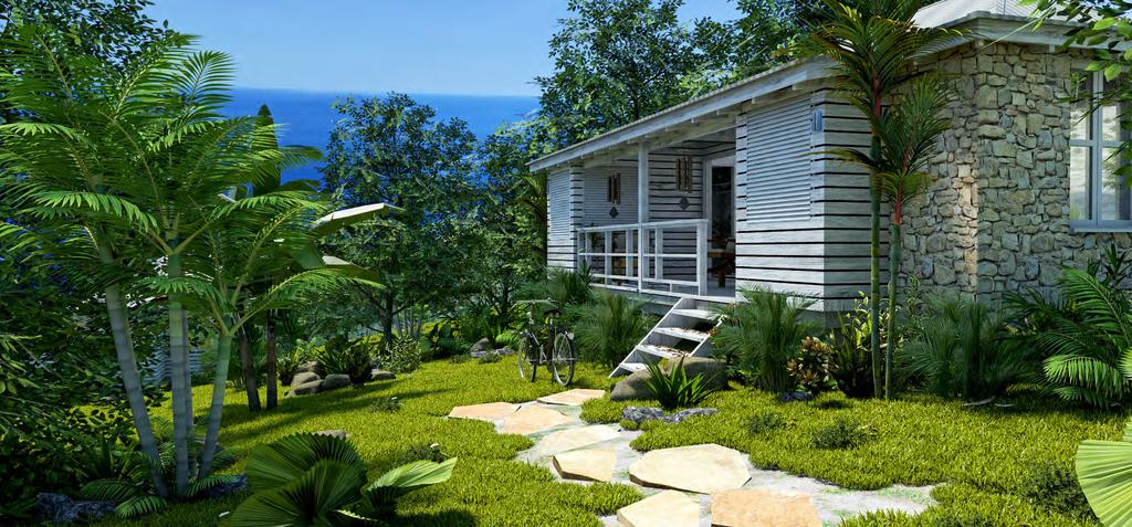 LUXURY AT ITS BEST Jungle Bay is developing 120 new luxury ecologically friendly villas to host the resort s guests.
