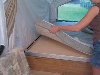 Mattress 5/8 Plywood or 1/2 Chipboard Cold Outside Air Cold Outside Air Flip the mattress to suit your