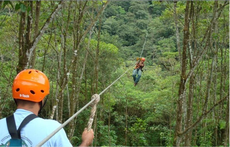 San Luis Canopy Tour (Zip Lining) Description: Breathtaking! This morning, after a 1.5 hours drive, we arrive at San Ramón.