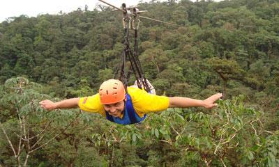The Canopy Tour is a must take in Costa Rica. Glide between platforms while observing amazing views of the forest and wildlife.