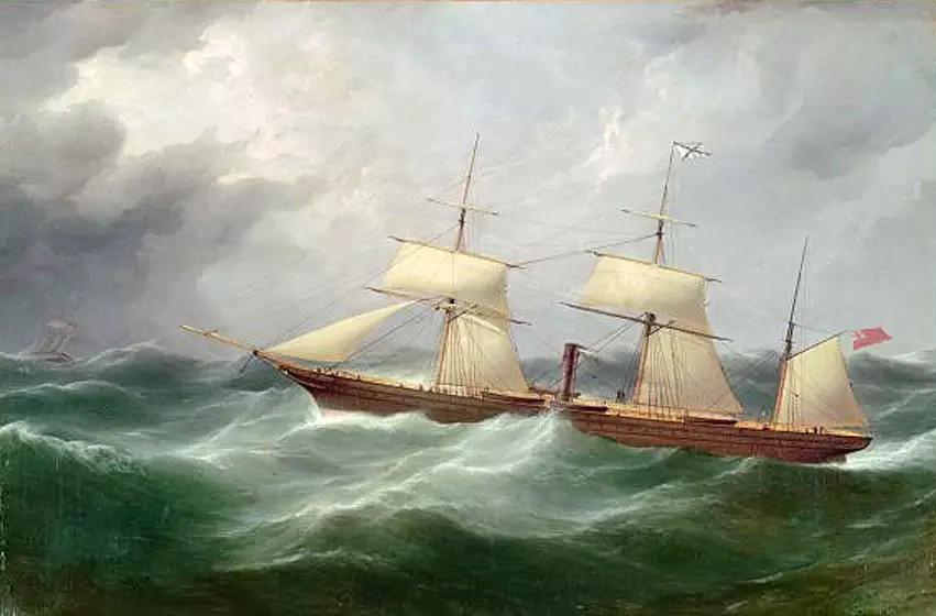 Walters, Samuel, 1811-1882. S.S. Australia 1862. oil on canvas ; 71.3 x 107.7 cm.
