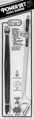 Torches I4 Manchester Torches Power Jet 750,000 torch. Locking finger operated trigger. Stainless steel pilot tip. 3 long, 2¼ lbs.