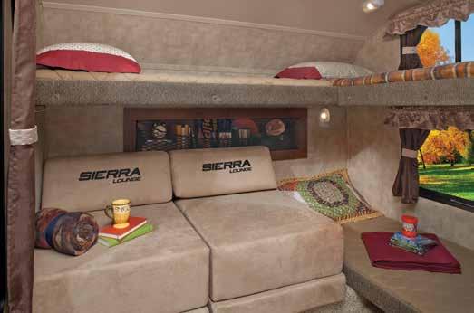 This 32QBBS fifth wheel features everything long or short time campers need to
