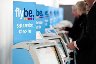 ready. Some airlines use self service machines to check-in and print your boarding card.