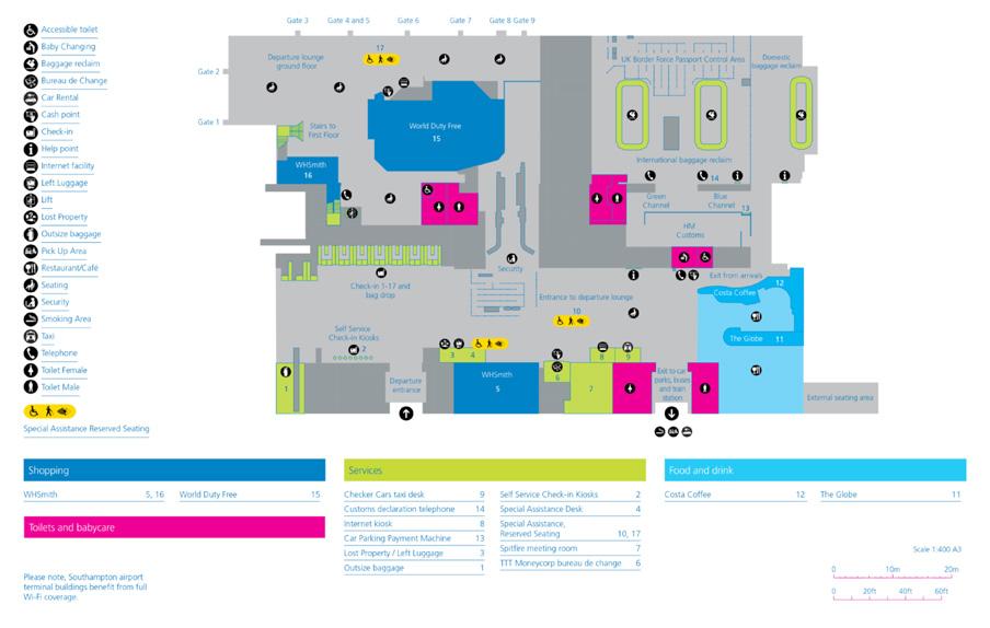 Map of Terminal Ground Floor 30