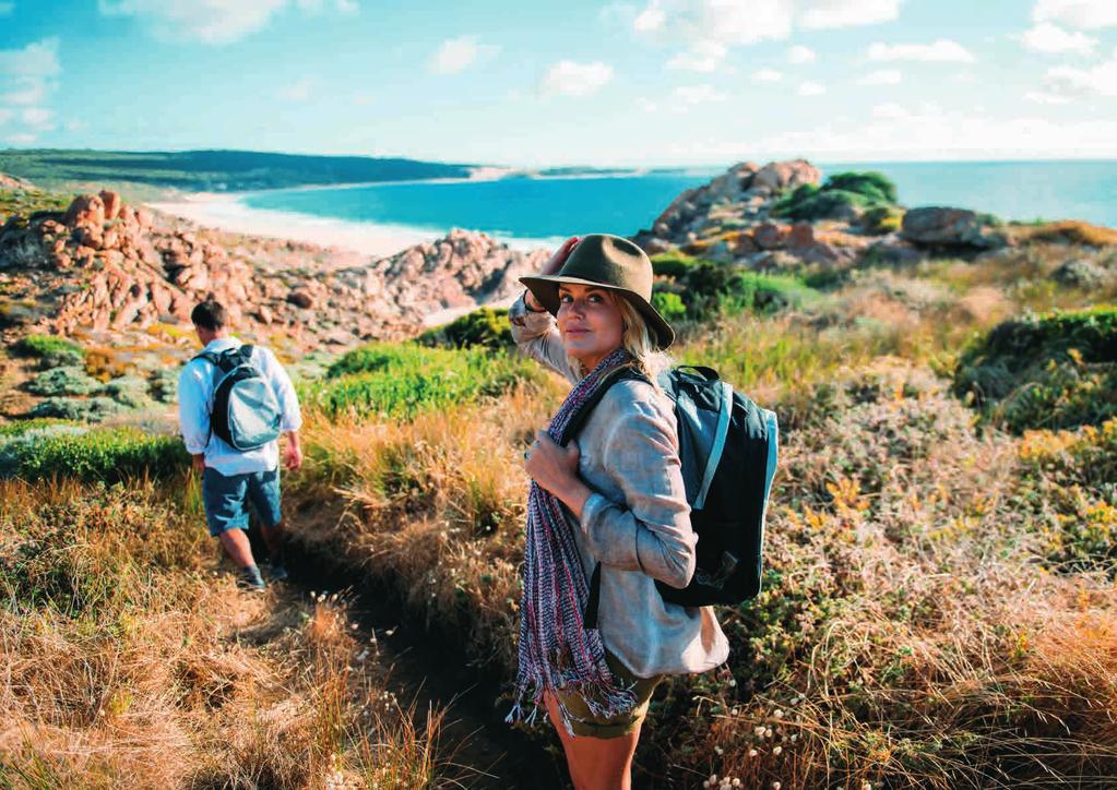 Accessed via Perth, WA Duration is 4 days/3 nights Distance 41km (26 miles) Walk is graded as moderate Trail is a mix of beach walking + cliff top, bush & forest trails Walk operates March to June &