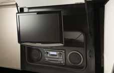 Includes a 19 Samsung LCD HDTV that folds neatly out of the way, and an AM/FM radio with CD/DVD player. Safety You ve got precious cargo.