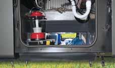 BASEMENT STORAGE features aluminum doors, constructed of heavy-duty molded polyethylene so you can hose the compartments out. LARGE TOWING CAPACITY lets you tow most vehicles with ease.