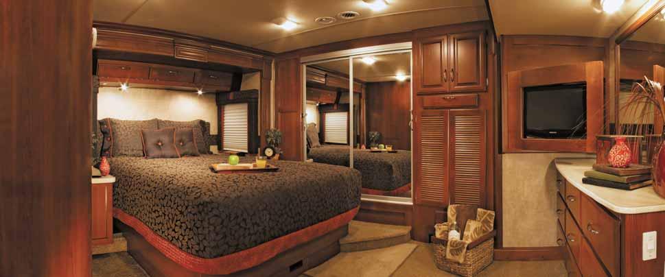 THE BEDROOM SUITE offers plenty of room to unpack and relax, thanks to a 30 bed slide where many competitors only slide