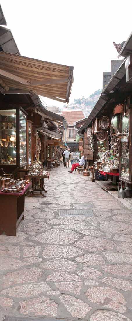 Old Sarajevo s cobblestoned streets Optional Extensions in Dubrovnik, Venice, & Sarajevo Start your trip a bit earlier in Dubrovnik and/or Sarajevo or extend it with an optional extension in Venice.