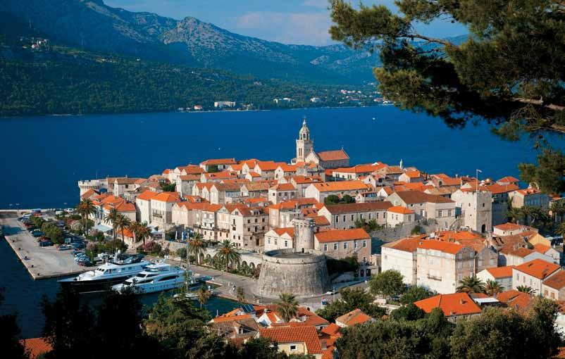 Explore the Idyllic Dalmatian Coast & Korcula s perfectly preserved medieval town From the deck of your elegant ship, islands appear evolving forms held in bright sunshine above impossibly clear,