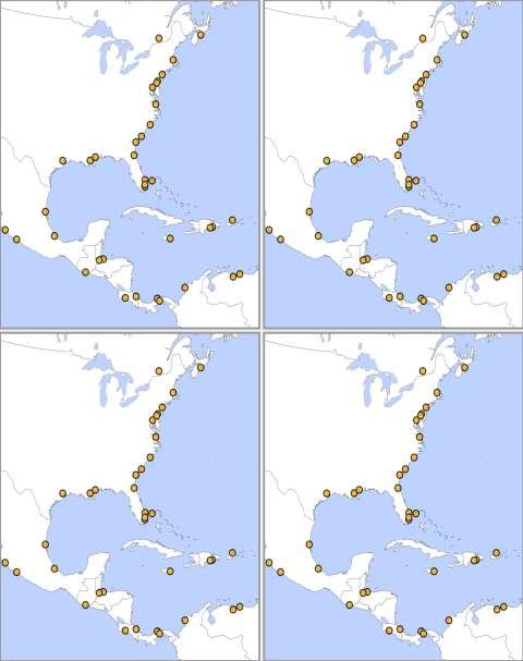 Conventional Direct Central Atlantic North Atlantic South Atlantic / Gulf Transshipment Circum-Equatorial Central Atlantic