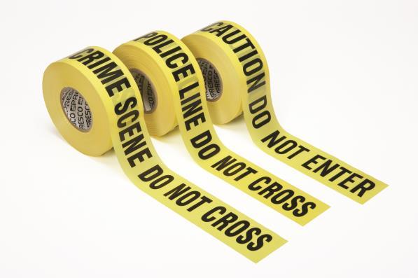 SKILCRAFT Barricade Tape The perfect way to mark off restricted areas, this tape acts as a warning for dangerous and cautionary situations.