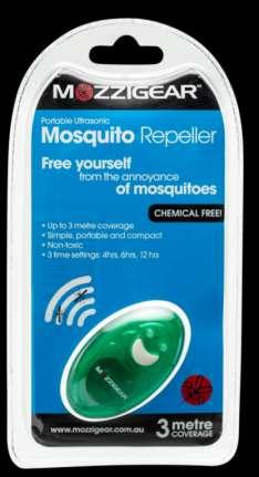 Mosquito-Repeller Emits very fast and powerful 5-20KHz multifrequency sound waves