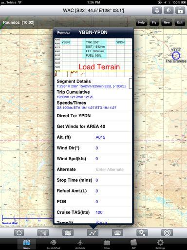 No Terrain If you haven t preloaded the terrain for a particular area you will see the message Load