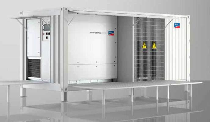 Project Components: Inverters (DC to AC) 1 or 2 x Central Inverters Up to 3 metres