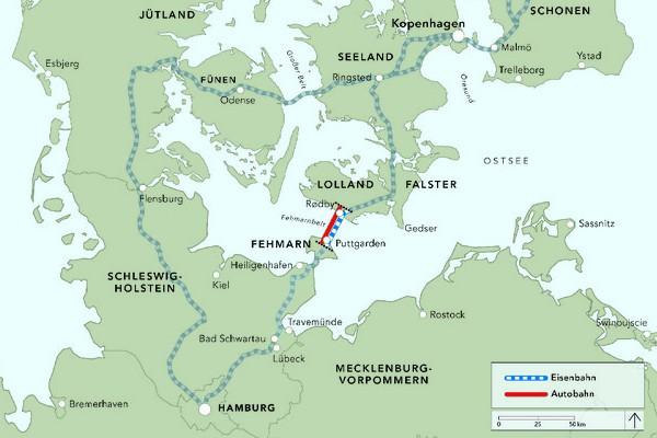 Picture 2: Denmark connects Scandinavia with its gigantic bridges at the Great Belt and between Copenhagen and Malmö, as well as through