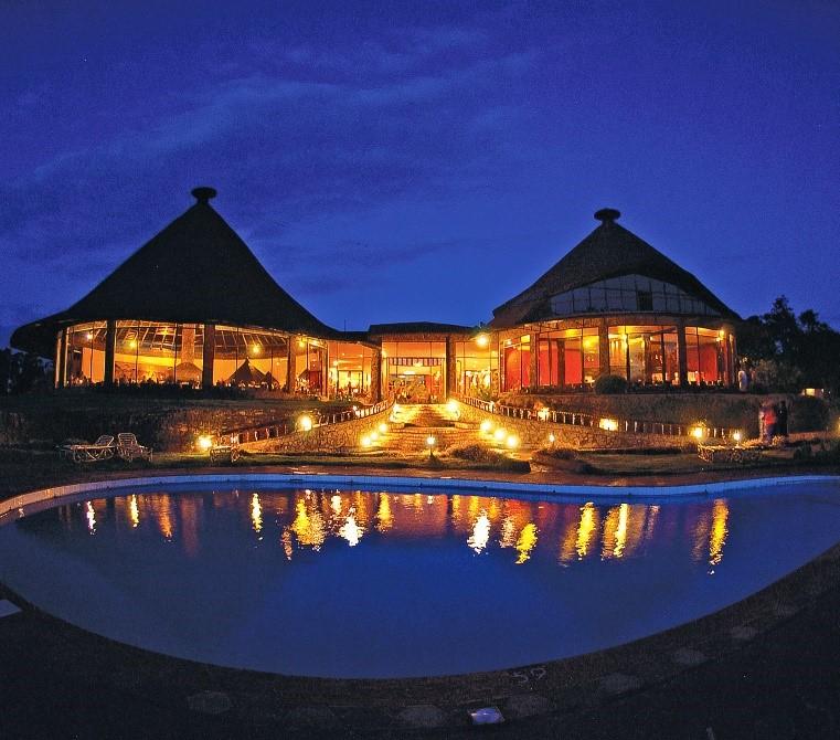 Accommodation: Lake Manyara Serena Lodge (BLD).