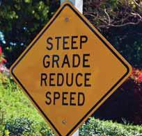 Sign See drawing 7 SIGNAGE EXAMPLE SIGNAGE LOCATION Steep Grade: Reduce Speed PROPOSED